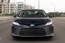 2022 Toyota Camry Front Driving in Blue